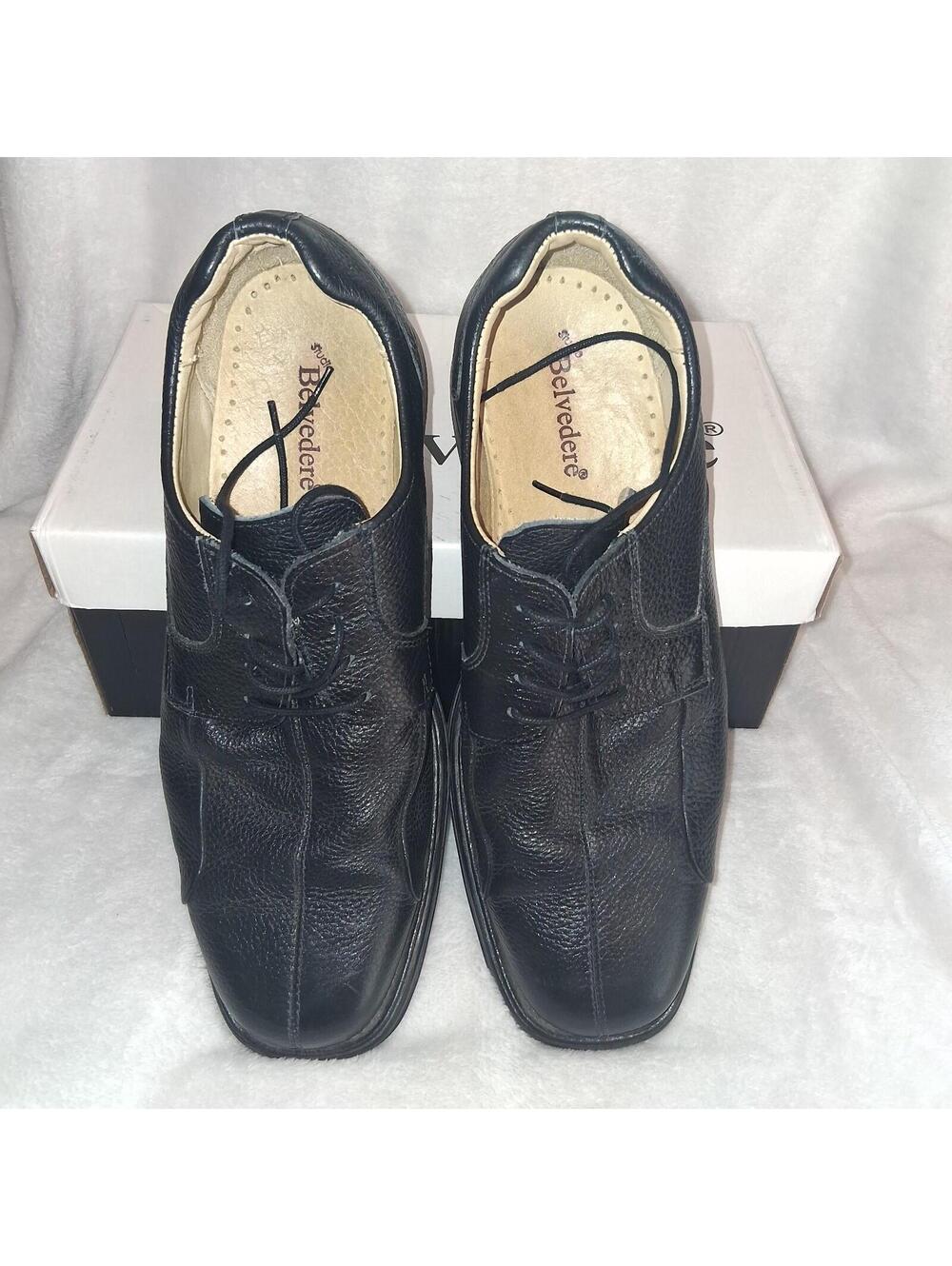 Studio Belvedere Bay Bridge Men's Size 11 EEE Black Dress Shoes w/Box - Picture 2 of 5